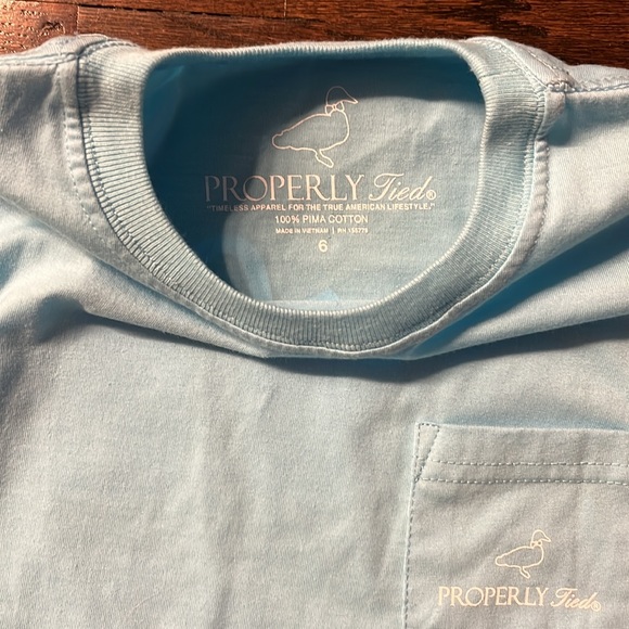 NWOT Properly tied size 6 long sleeve t shirt - Picture 2 of 3